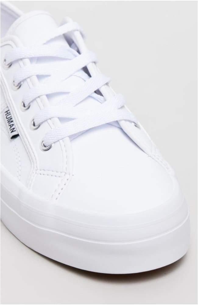 Human Shoes Cass Leather Snekaer White 